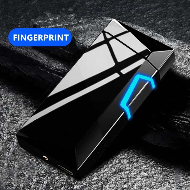 Электронная Зажигалка из цинкового сплава с импульсной зарядкой от Usb сенсорная