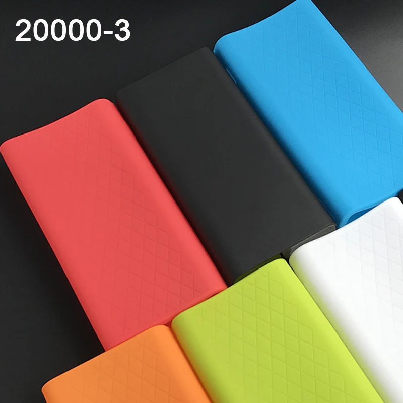 Силиконовый защитный чехол для Xiaomi xiao Mi 20000 мАч Внешний аккумулятор 2C PLM06ZM PLM07ZM