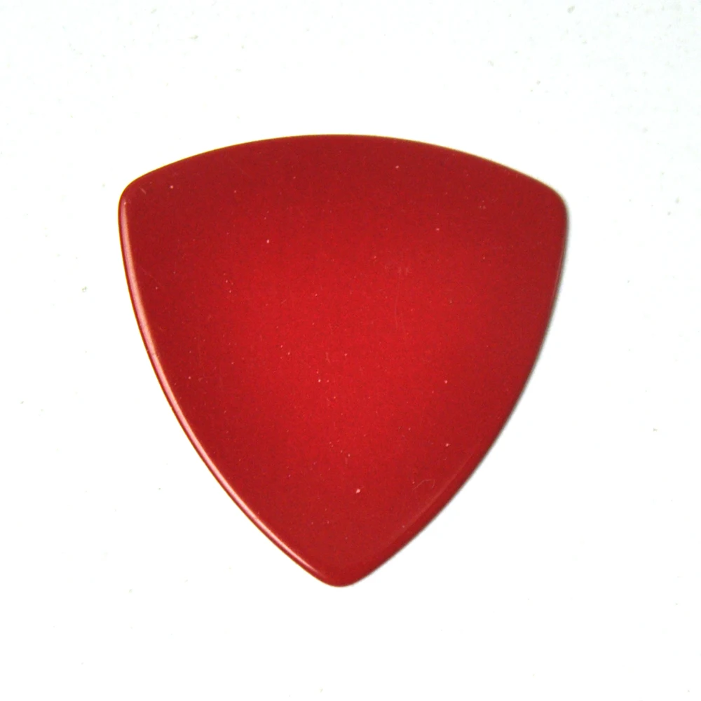 

100pcs Medium 0.71mm 346 Rounded Triangle Guitar Picks Plectrums Celluloid Plain Red