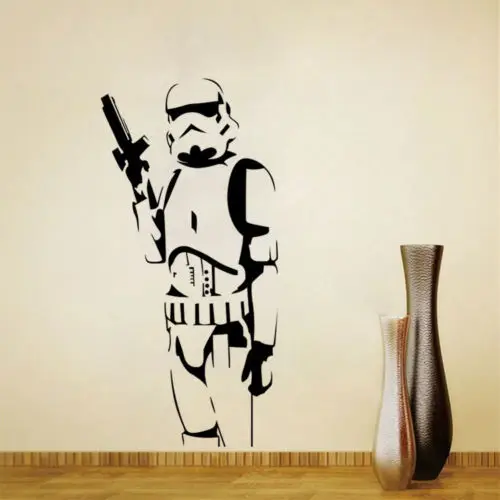 Stormtrooper Wall Art Sticker Film Star Wars Decal Storm Trooper Vinyl Mural DIY | Дом и сад