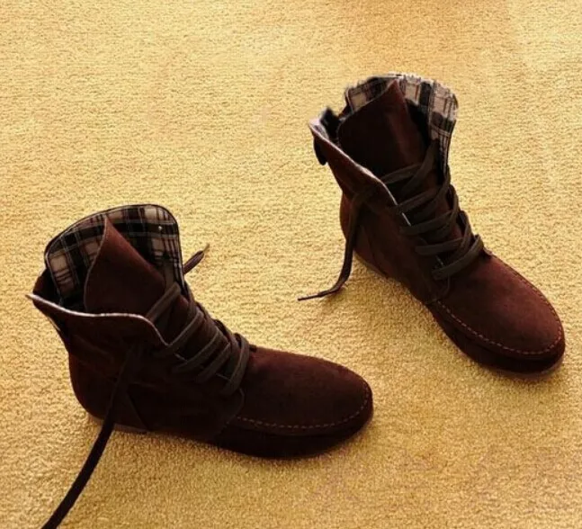 Новинка осени 2016 женские ботинки на плоской подошве ботильоны для женщин со