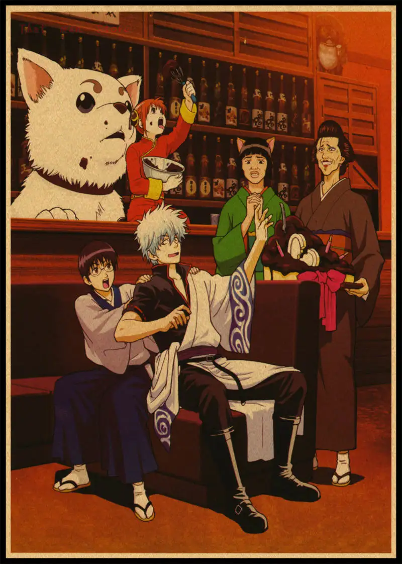 GINTAMA/Sakata Gintoki/классический японский мультипликационный комикс/крафт