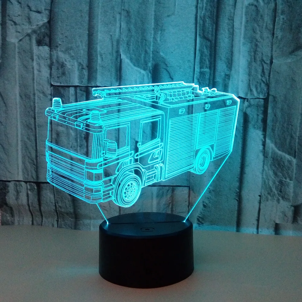 Новая огненная 3d лампа цветной сенсорный Usb светодиодный Ночной светильник
