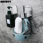 Настенное крепление из нержавеющей стали, дозатор мыла-гель для душа, держатель для бутылок, крючок, подвесная вешалка, стойка, органайзер для ванной, кухни, без сверления