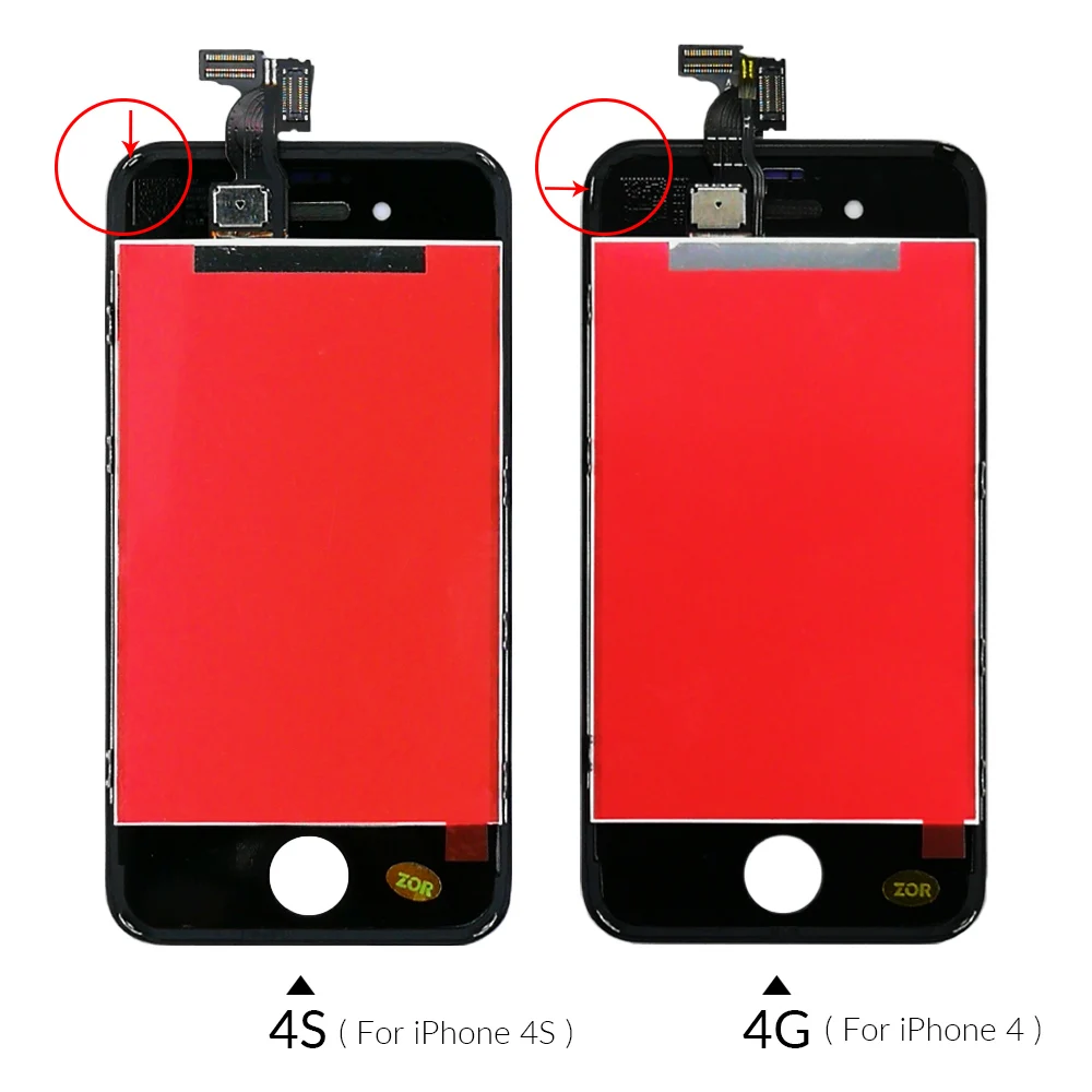 ЖК экран класса AAA для iPhone 4 сменный сенсорный с дигитайзером в сборе дисплей