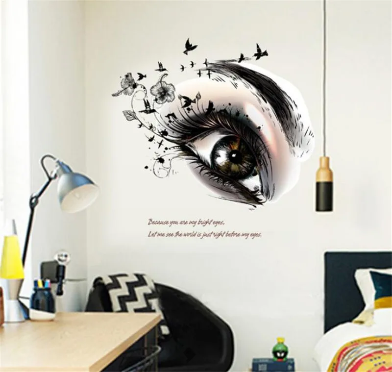 3D яркие Стильные Простые настенные наклейки в европейском стиле сделай сам для