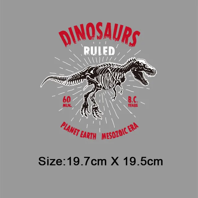 Крутые T-REX нашивки в виде динозавра на железе для одежды, термонаклейки для мальчиков, одежда для поделок, нашивки, термонаклейки, футболка - Цвет: NO.10
