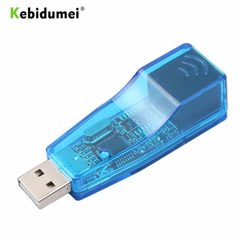 Ethernet адаптер kebidumei с USB 2 0 на RJ45 Lan карту для сетевой карты конвертер Win7 Win8