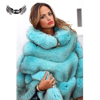bffur real fur fox coat for womens top quality natural fur coat ponchos and capes whole skin covered women winter fashion coats