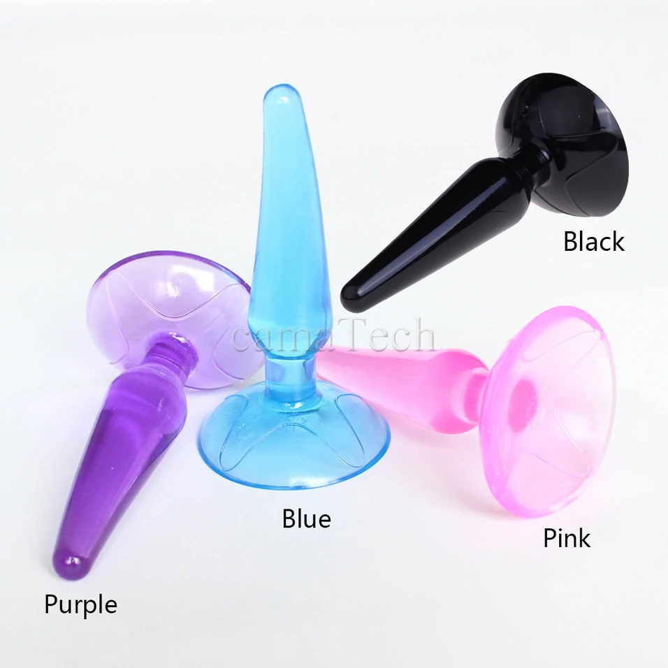 Анальная пробка-желе с кристаллами camaTech Мягкая Силиконовая пробка-пробка для