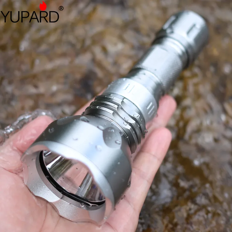Водонепроницаемый светодиодный фонарик YUPARD XM L2 LED T6 желтый для дайвинга с h