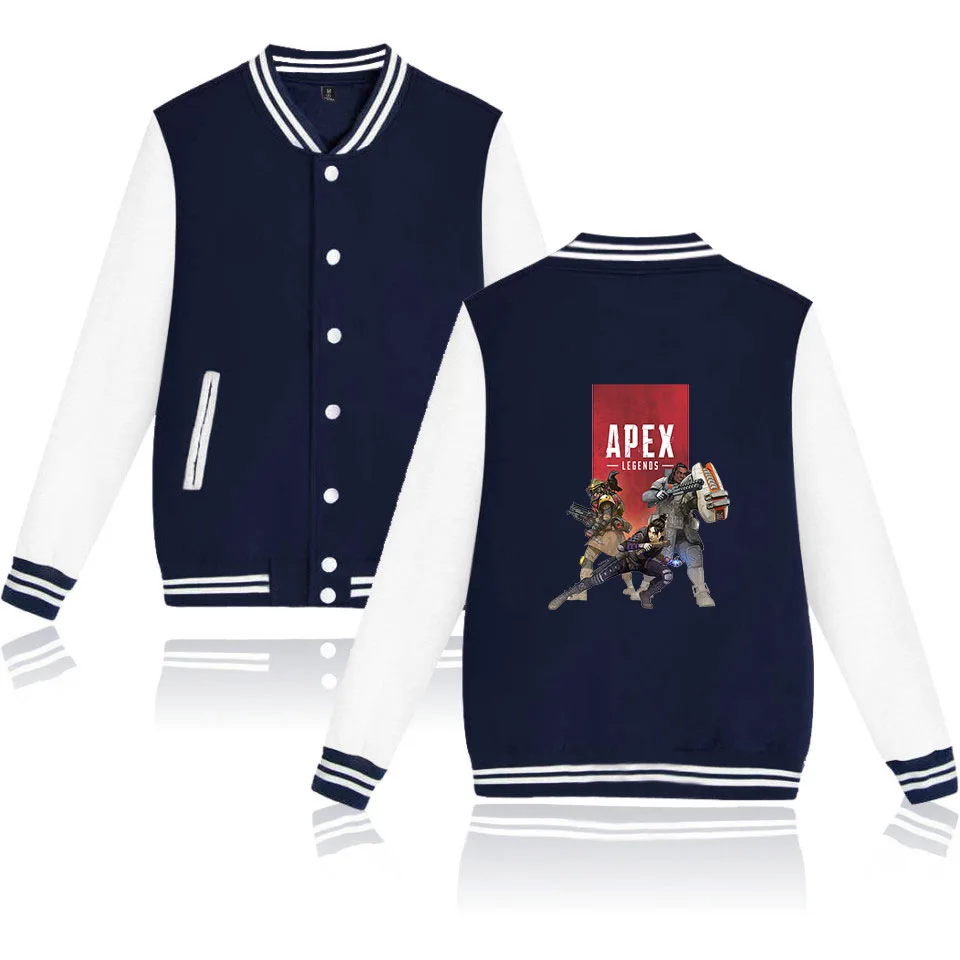 APEX LEGENDS Battle Royal Sweatshirt Game Women Men Hoodies Streetwear Hip Pop Punk Baseball Jacket Tracksuit | Женская одежда