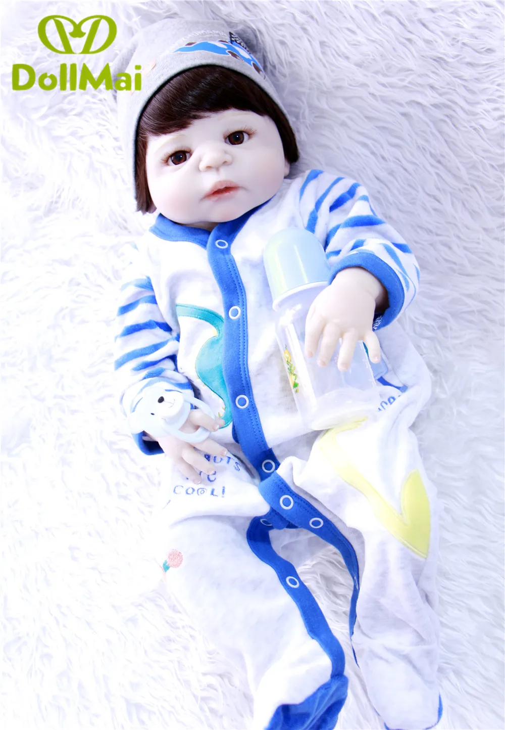 NPK 23 &quotПолное Тело силикона Reborn Baby boy reborn кукла игрушки bathe Play домашние куклы для