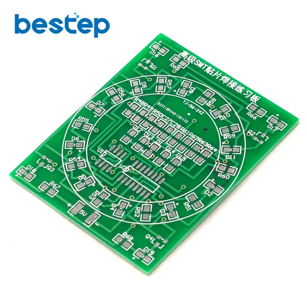 Компонент SMD паяльная тренировочная плата CD4017 + NE55 комплект водного освещения