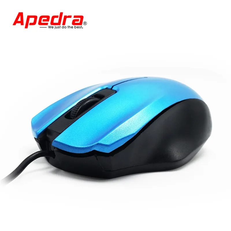 Apedra M4 Professional Wired Optical Mouse 3 Button 1000DPI 1.2m USB Office Mice Simple For Laptop Computer | Компьютеры и офис