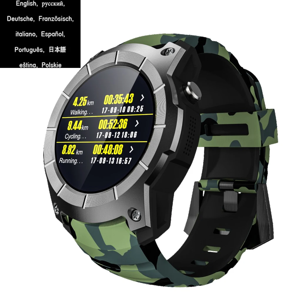 NEW Makibes G05 PLUS GPS Men Sports Watch 1.3'⟊mouflage Color Screen Smart multi-sport Smartwatch Bluetooth 4.0 MTK2503 |