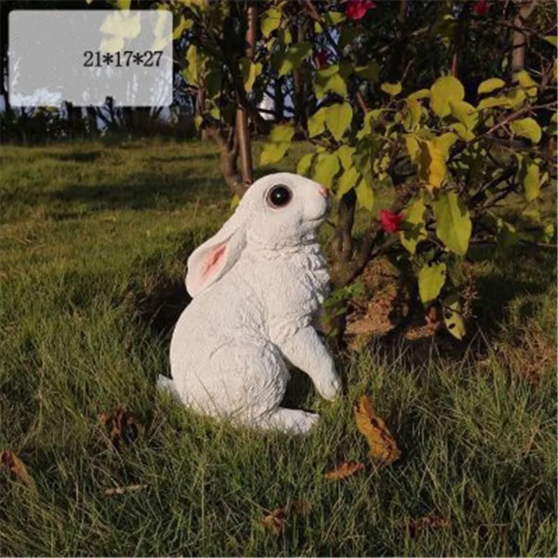 

Rabbit Simulation Animal Model Colophony Crafts Sculpture Outdoor Garden Decoration G1071