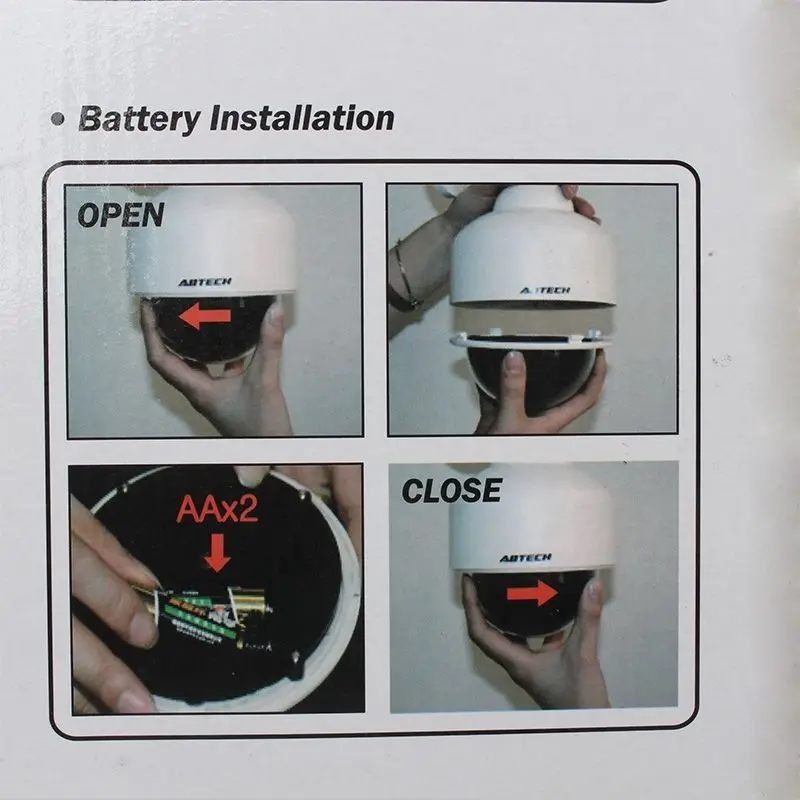 Купольная поддельная камера видеонаблюдения с мигающим светодиодом на