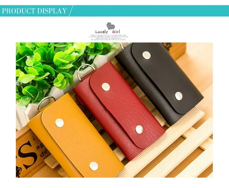 1 шт. RoseDiary новые модные кошельки для ключей для женщин и Мужчины искусственная кожа брелок сумка кошелек Чехол из искусственной кожи сумки для повседневного стиля
