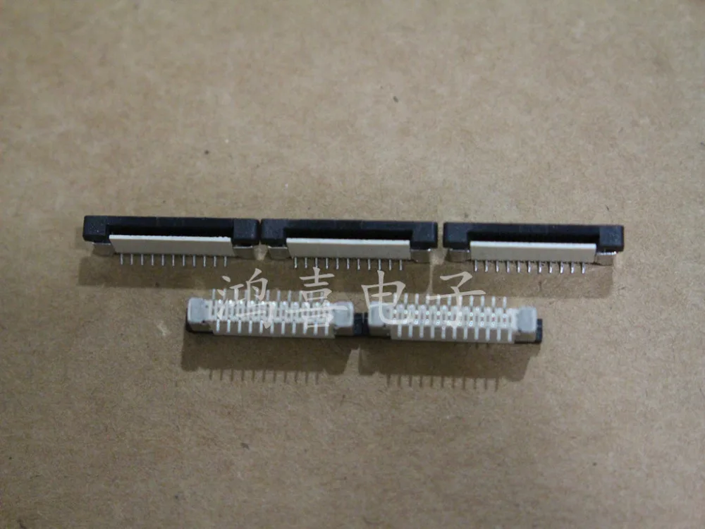 

New FFC flexible flat cable connector FPC socket 0.5mm pitch 22 pin Cross pin laptop