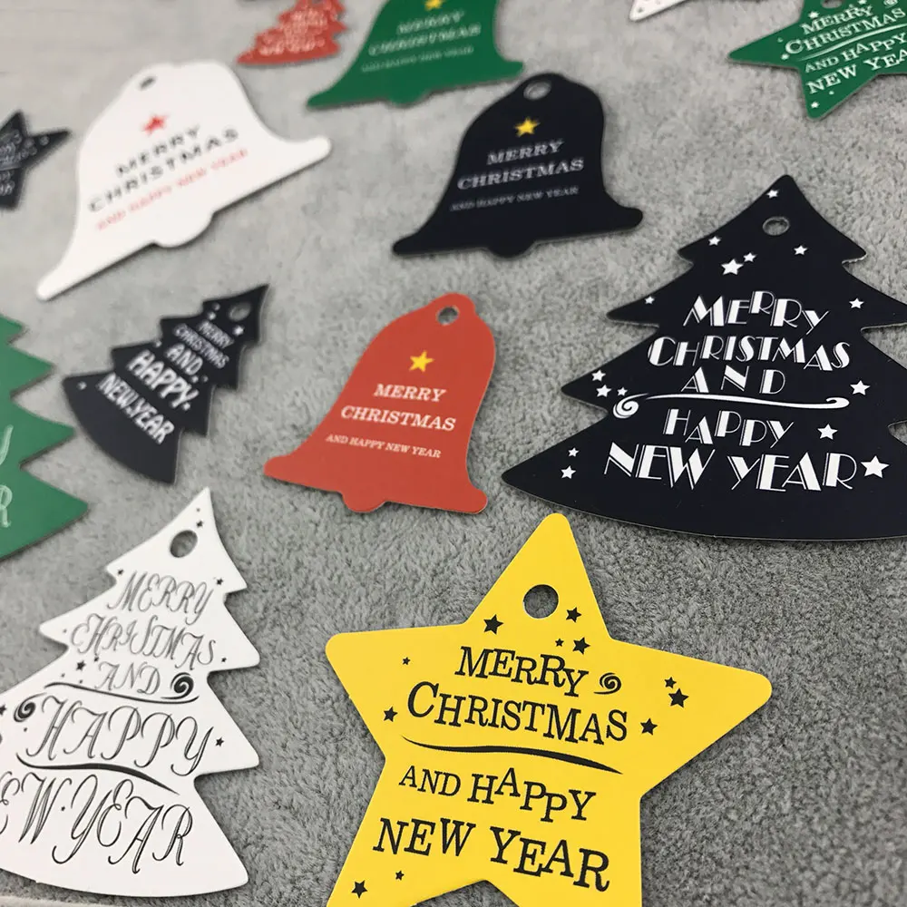 Подвесные бирки в виде звезд на рождественскую елку 42 шт. украшение для мешков