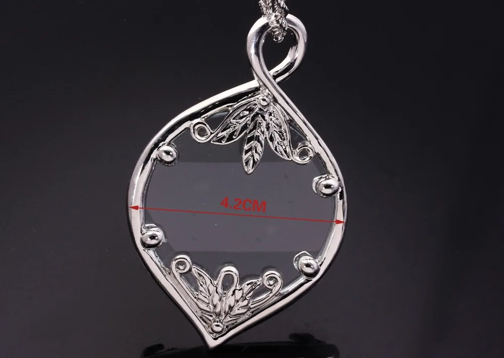 Женское ожерелье с подвеской и увеличительным стеклом|necklace secret|necklace glassnecklace clover |