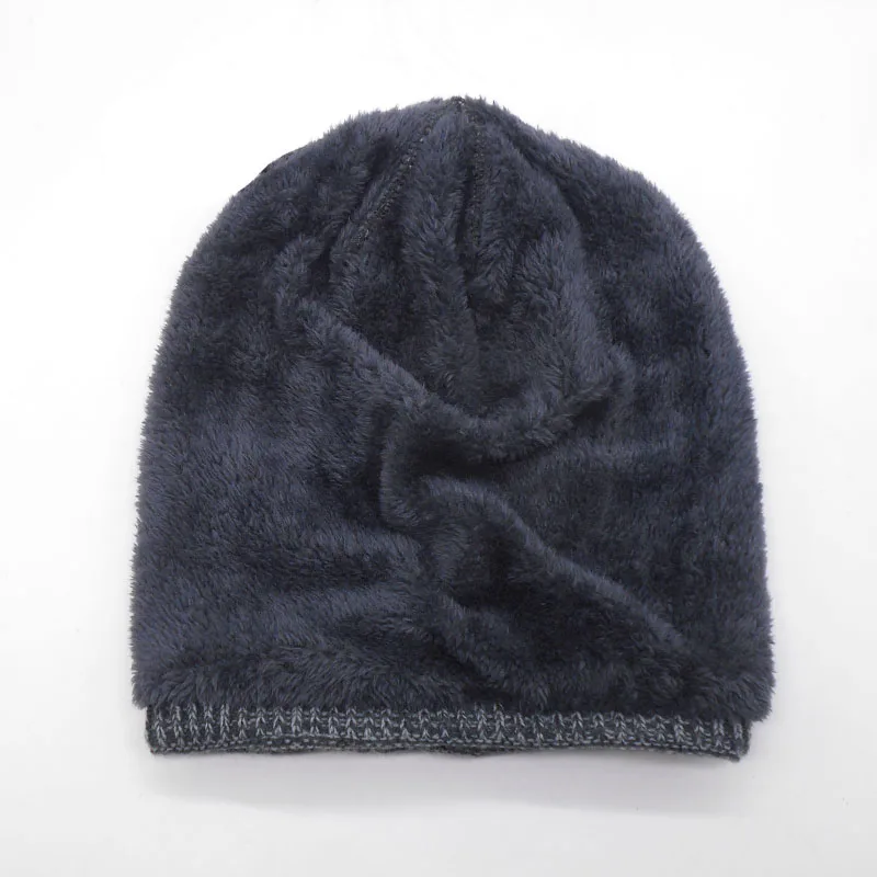 Зимние шапки для мужчин и женщин бини вязаные Gorras Bonnet in Riga Velvet Black Повседневная