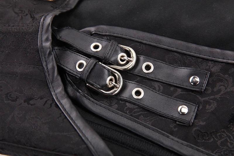 Корсет на шнуровке с двойной пряжкой со стальными косточками Модный в стиле