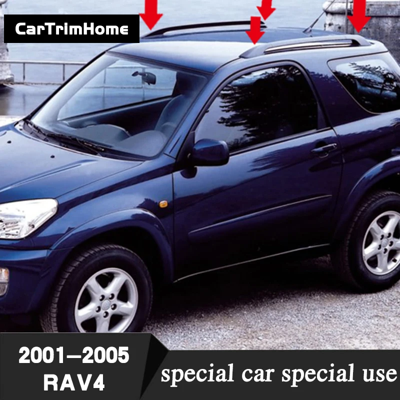 Черные колпачки для багажника на крышу для Toyota RAV4, Сменные аксессуары для корпуса для rav4 2001 2002 2003 2004 2005