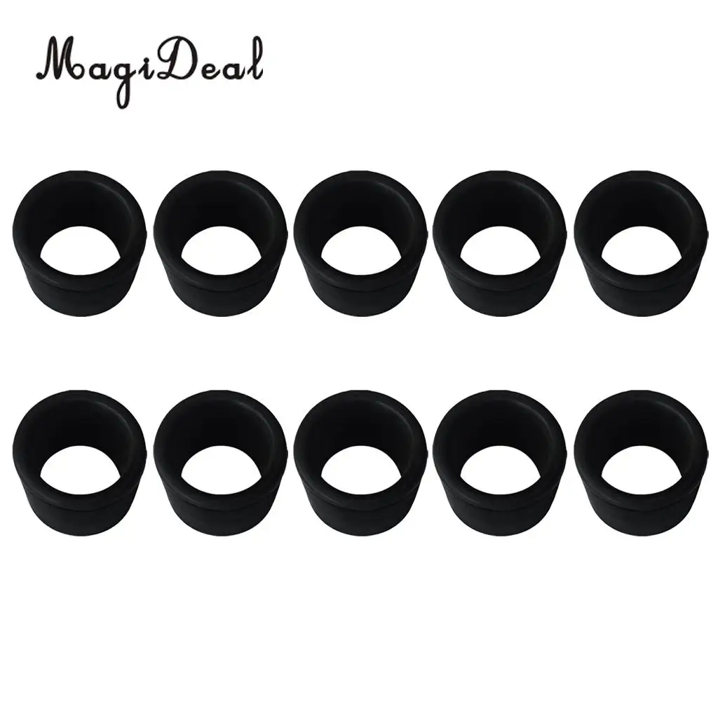 Marine 10 Pieces Rubber 1.5mm Wall 2'' Rod Holder Insert Protectors for Marine Boat Fishing Bait Board Replacement Accessories
