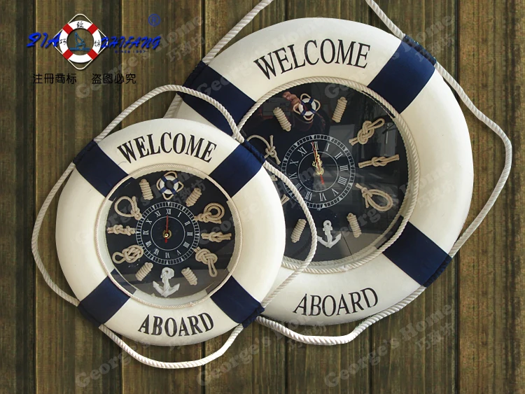 Часы Life Ring пляжные морские корабль Декор настенные часы креативные для гостиной