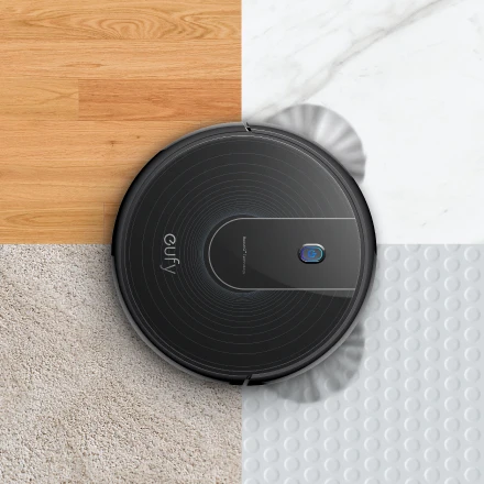Eufy [BoostIQ] RoboVac 12, супертонкий, 1500 Pa, тихий, самозаряжающийся робот-пылесос, чистит твердые полы до ковров средней ворса