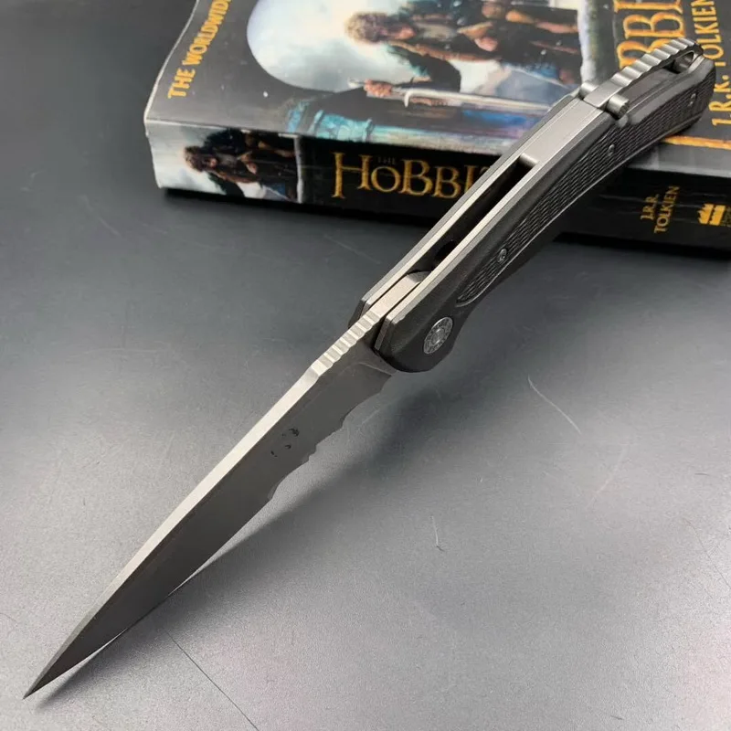 JUFULE OEM R2402 шарикоподшипник Флиппер складной 8Cr13MoV лезвие алюминиевая ручка для кемпинга охоты выживания Открытый EDC инструмент кухонный нож