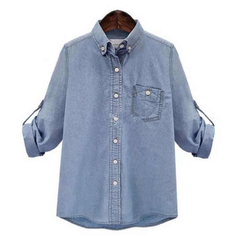 Новинка весна/осень женские рубашки плюс размер с длинным рукавом для беременных