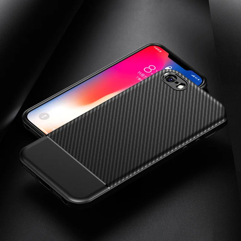 Чехол для iphone 6 модные текстурные чехлы из углеродного волокна телефонов X 7 8 plus xs