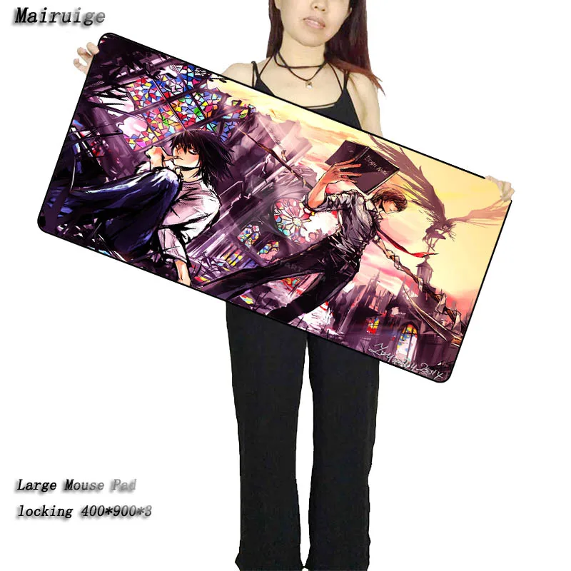 Большой игровой коврик для мыши Mairuige Death Note 900*400*4 мм водонепроницаемый