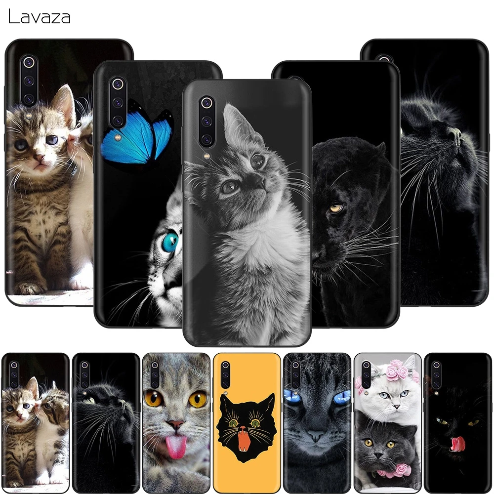 Чехол Lavaza с черными кошачьими и зелеными глазами для Xiaomi 9T Pro CC9 A3 Redmi K20 7A Huawei Honor 20 9X