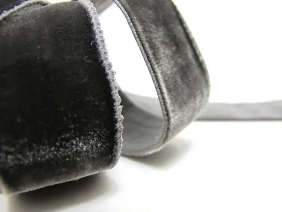 6 / 9/ 16/ 22mm || Single Face ELASTIC STRETCHY Velvet Ribbon Swiss Made Nylon by the YARD | Дом и сад