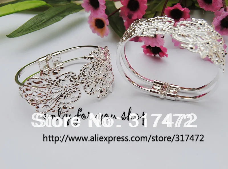 Шарм посеребренный филигранный дизайн браслет ручной работы DIY | Украшения и
