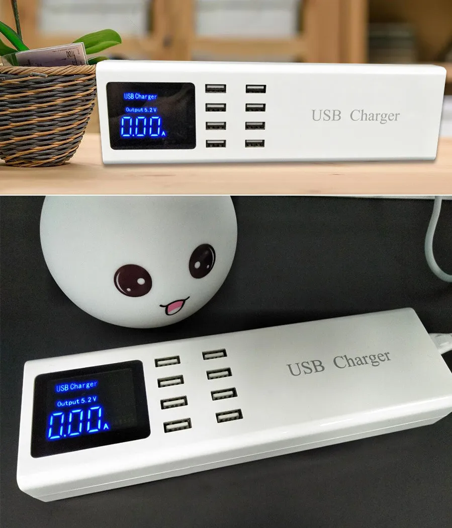 Зарядное устройство для iPhone X Samsung S10 Xiaomi 8 USB портов|Зарядные устройства телефонов|