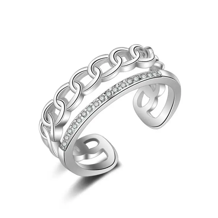 Eisen Роскошные очарование австрийского хрусталя Большой Циркон кольцо