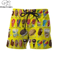 plstar cosmos brand clothing 2019 summer harajuku men casual shorts food ice cream macaron 3d print unisex cool shorts
