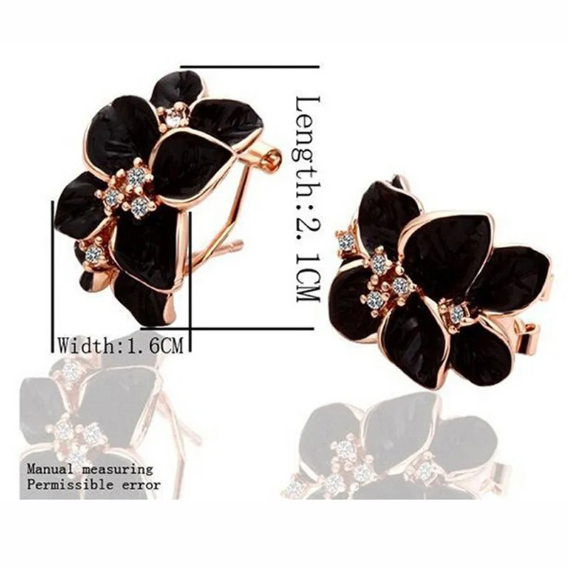 Женские серьги клипсы с австрийским кристаллом|clip on earrings|clip onearring clip |