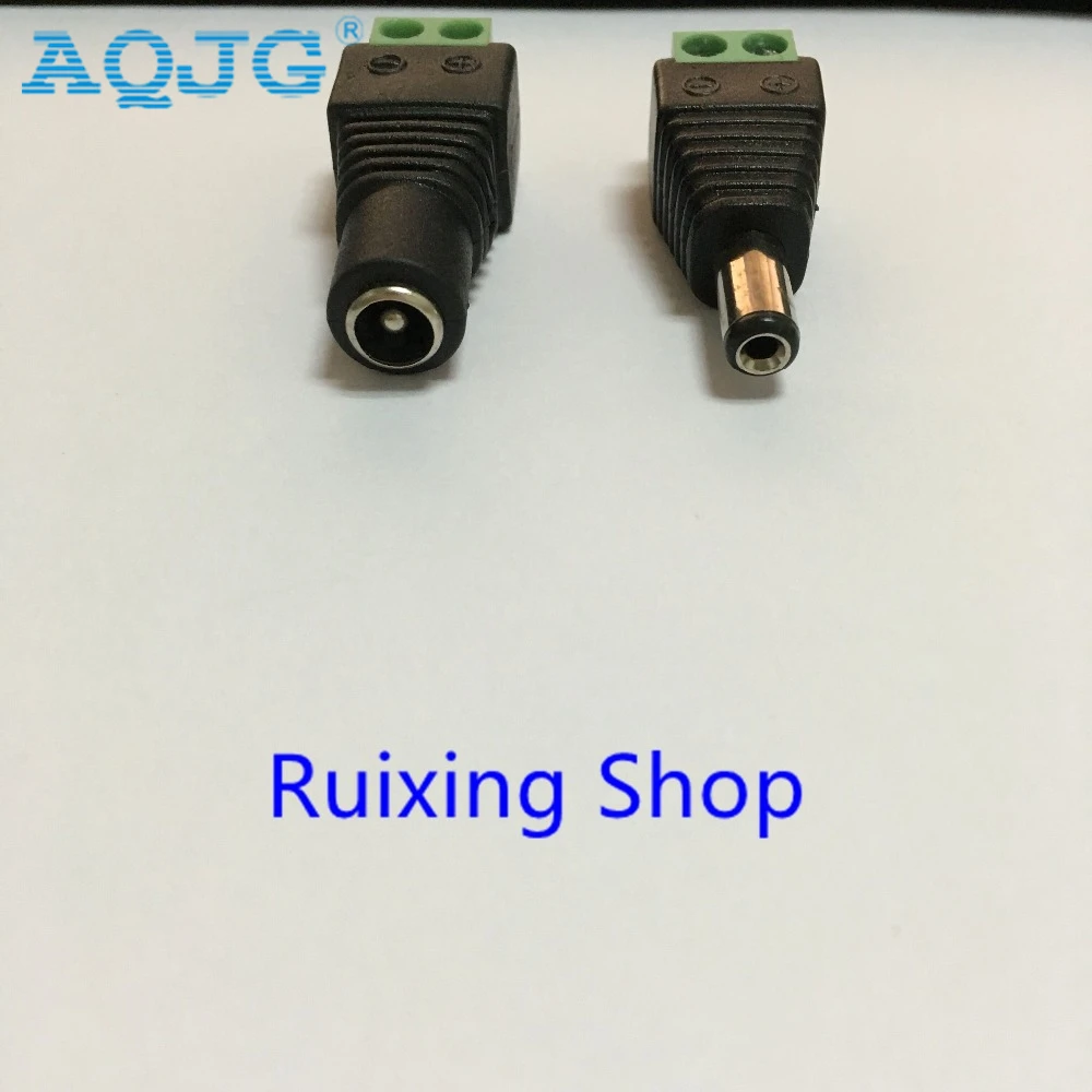 10 шт. адаптер питания постоянного тока 2 1x5 5 мм 5*2 1 мм|male dc power plug|dc female malemale plug |