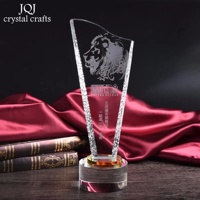 

Хрустальный трофей на заказ, 27 х10х8 см