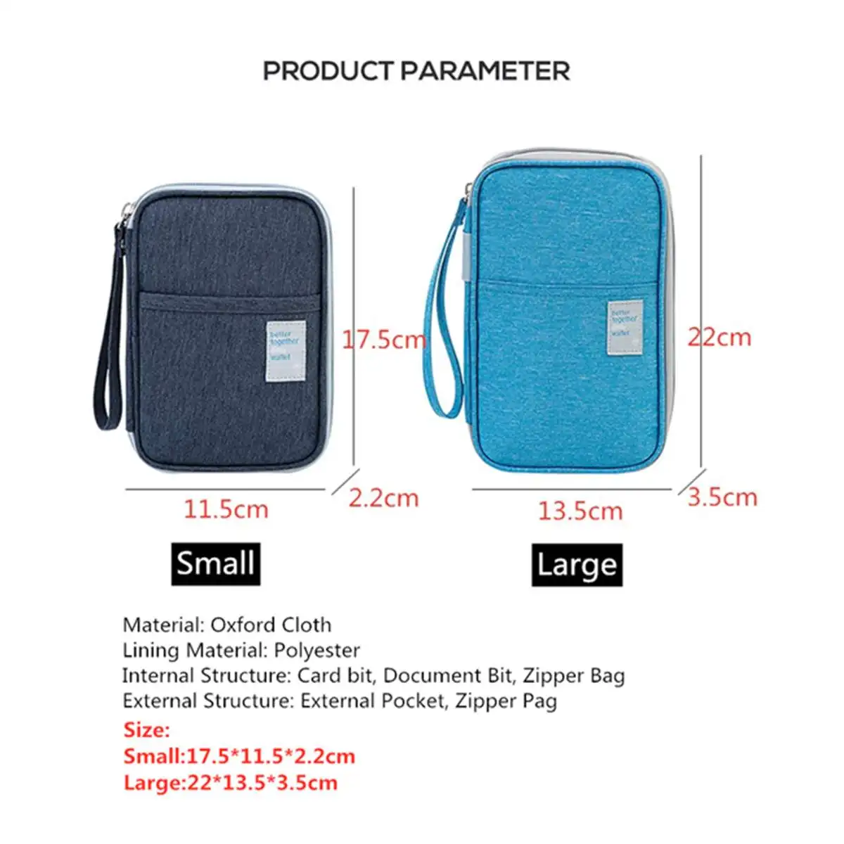 RFID Blocking Passport Holder Waterproof Travel Wallet Credit Card Wallets Organizer Travel Accessories Document Bag Cardholder