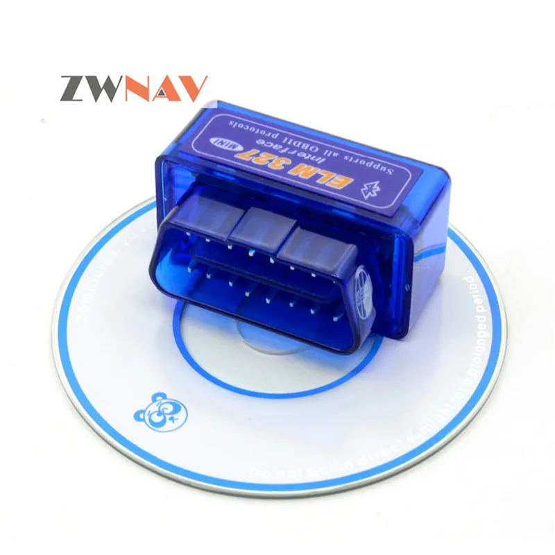 ZWNAV Горячая Супер Мини elm327 Bluetooth OBD2 Elm 327 Android автомобильный адаптер сканер OBD 2 Elm-327 V1.5 OBDII Авто диагностический