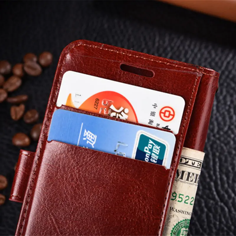 Luxury Shockproof Leather Flip Case For iPhone 5 On 5S 6 S 7 8 Plus Card Slot Wallet Stand Soft Bumper on X | Мобильные телефоны и