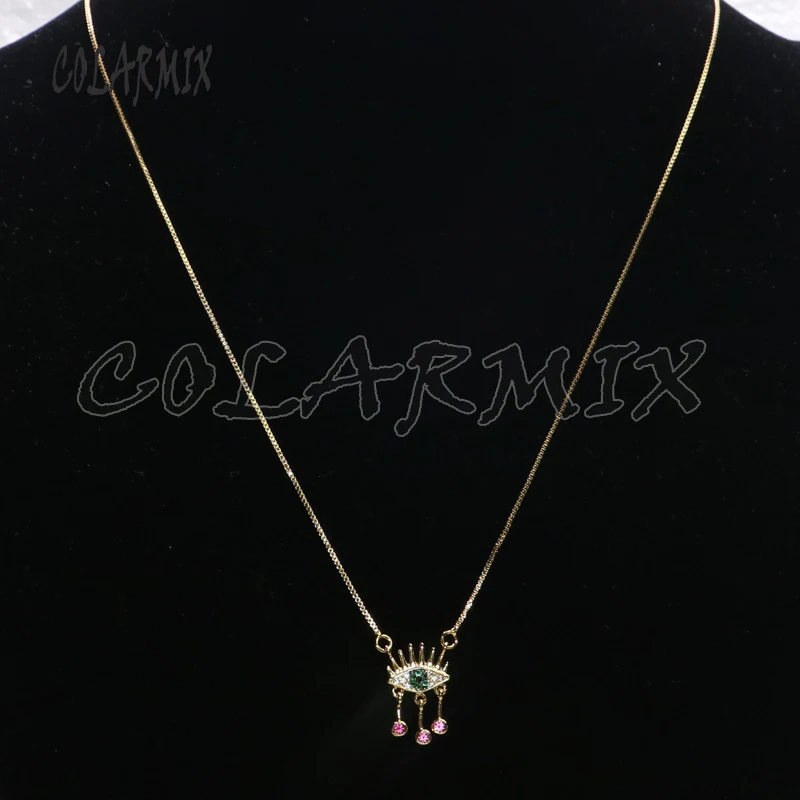 6Pcs High quality pendant Eye shape crystal necklace jewelry Necklace gift for lady wholesale | Украшения и аксессуары