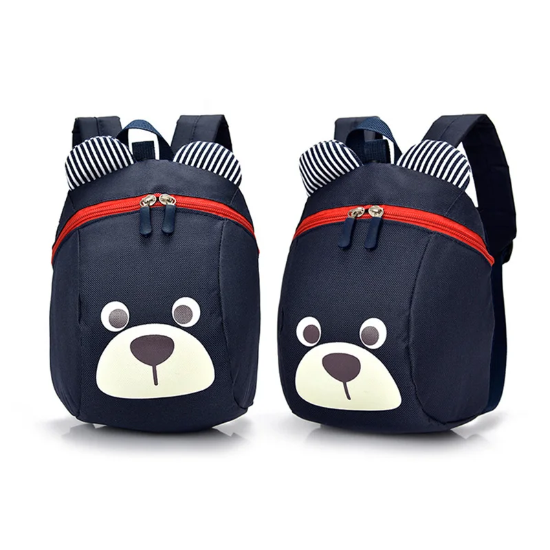 Модный детский рюкзак Холщовая Сумка с защитой от потери Мультяшные животные